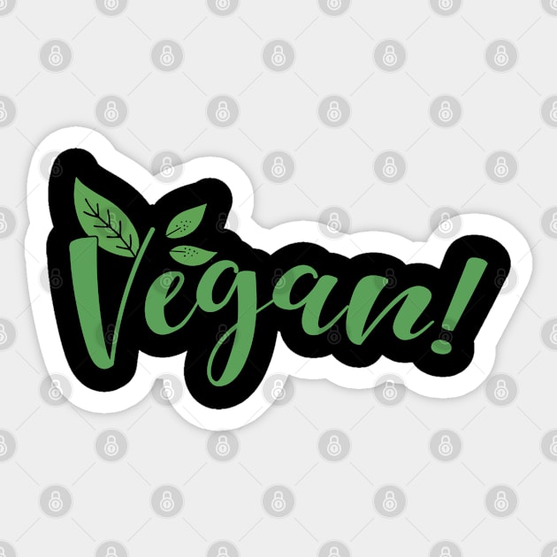 Vegan Sticker by tropicalteesshop